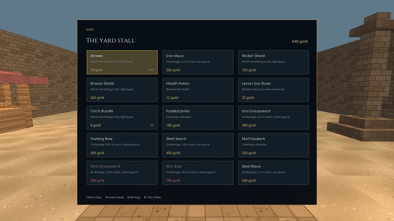 The yard stall, where gold buys gear