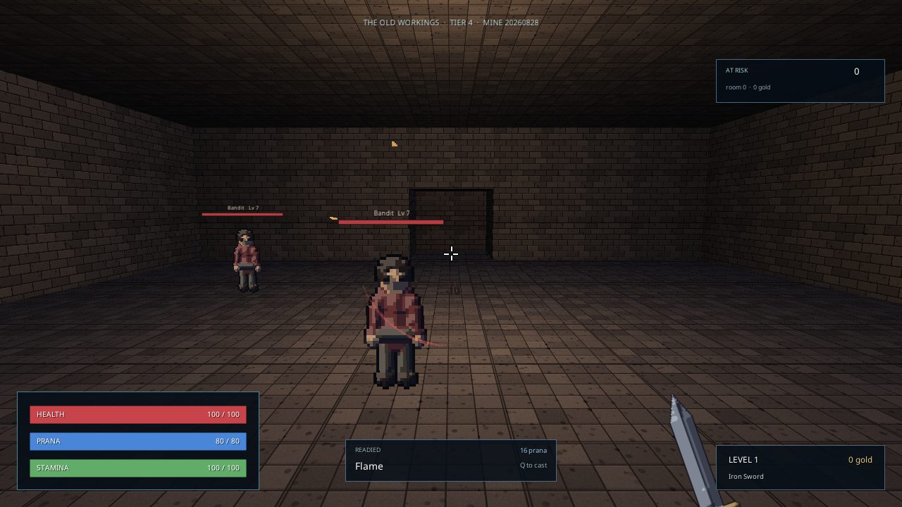 Bandits in a generated mine